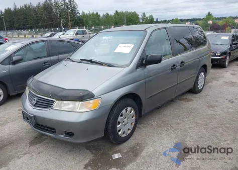 2001 Honda Odyssey Lx from USA, damaged, VIN 2HKRL185X1H617110